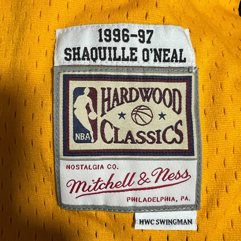 Mitchell & Ness Shaquille O'Neal 34 Los Angeles Lakers Jersey Boys Youth Large